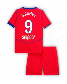 Paris Saint-Germain Goncalo Ramos #9 Maglia Gara Terza Repliche 2025-26 Bambino Maniche Corte